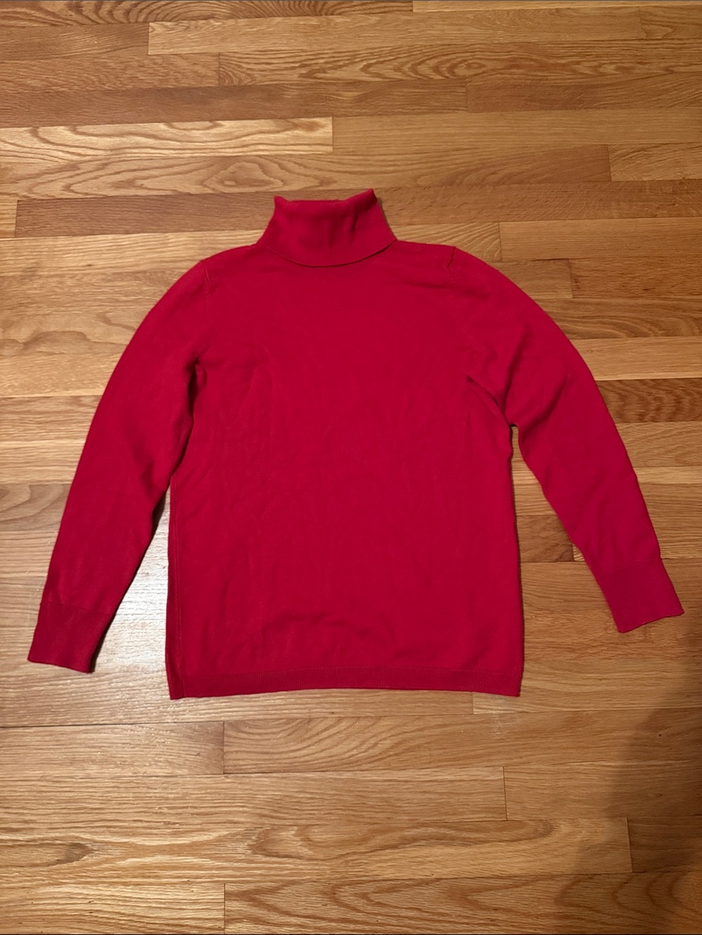 Talbots Red Turtleneck Sweater Petite